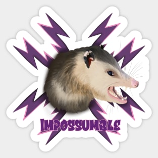 Screaming Possum Sticker